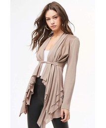 Forever 21 Combo Flounce Cardigan