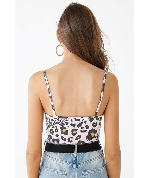 FOREVER 21（フォーエバー トゥエンティーワン）の「Forever 21 Leopard Print Cami（キャミソール・レディース・Pink/Beige・Small/Medium/Large）」の8枚目の写真