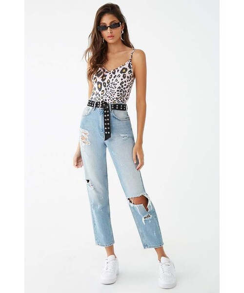 FOREVER 21（フォーエバー トゥエンティーワン）の「Forever 21 Leopard Print Cami（キャミソール・レディース・Pink/Beige・Small/Medium/Large）」の7枚目の写真