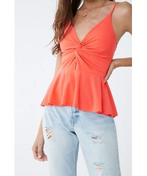 Forever 21 Ruffled Twist-Front Cami