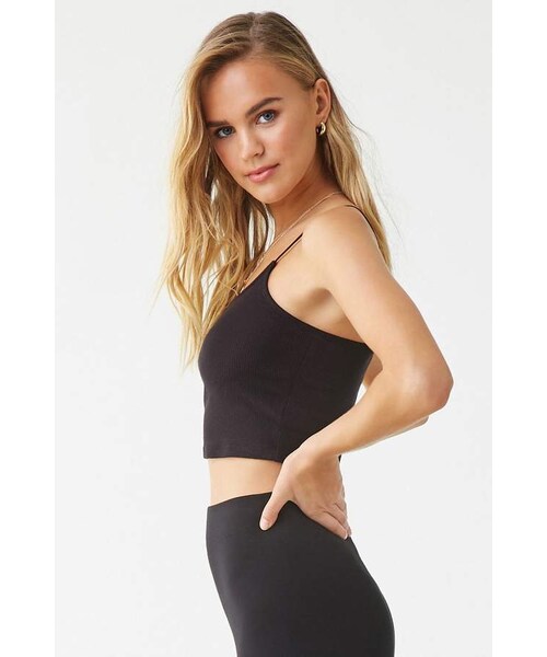 FOREVER 21（フォーエバー トゥエンティーワン）の「Forever 21 Ribbed Cropped Cami（キャミソール・レディース・Black/White/Blue/Green/Red/Pink・Large/X-large）」の8枚目の写真