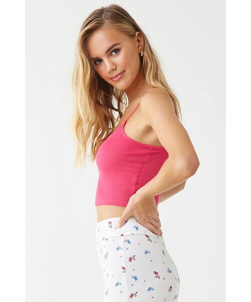 FOREVER 21（フォーエバー トゥエンティーワン）の「Forever 21 Ribbed Cropped Cami（キャミソール・レディース・Black/White/Blue/Green/Red/Pink・Large/X-large）」の13枚目の写真