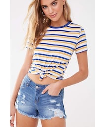 FOREVER 21 | Forever 21 Distressed Frayed Denim Shorts(その他パンツ)