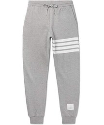 THOM BROWNE | Thom Browne Tapered Striped Loopback Cotton-Jersey Sweatpants(その他パンツ)