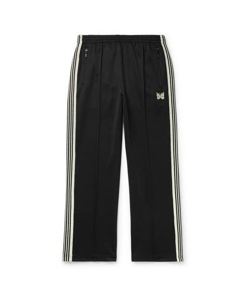Needles(ニードルス)の「Needles Glittered Webbing-Trimmed Tech-Jersey Track Pants(その他パンツ・メンズ・Black・L/M/XL)」の1枚目の写真