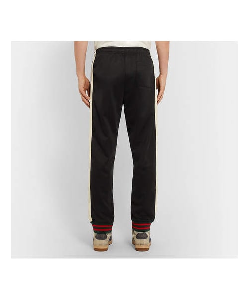 GUCCI（グッチ）の「Gucci Tapered Webbing-Trimmed Tech-Jersey Track Pants（その他パンツ・メンズ・Black・L/XL/M/XXL/S）」の5枚目の写真