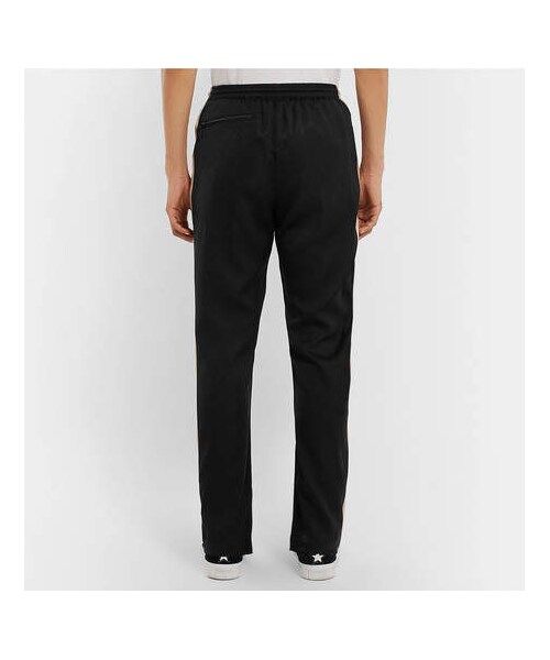 Needles（ニードルス）の「Needles Embroidered Striped Satin Sweatpants（その他パンツ・メンズ・Black・S）」の4枚目の写真