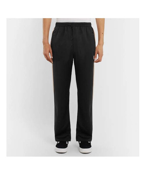 Needles（ニードルス）の「Needles Embroidered Striped Satin Sweatpants（その他パンツ・メンズ・Black・S）」の2枚目の写真