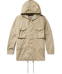 nonnative + Liberty London Hunter Cotton And Linen-Blend Twill Hooded Field Jacket
