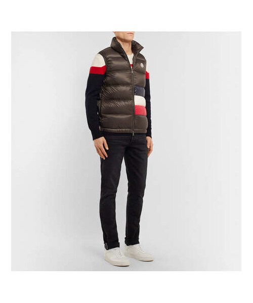 MONCLER（モンクレール）の「Moncler Tib Slim-Fit Quilted Shell Down Gilet（テーラードジャケット・メンズ・Green・3/4/2/1）」の4枚目の写真
