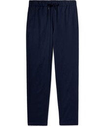A.P.C. Tapered Cotton-Blend Drawstring Trousers