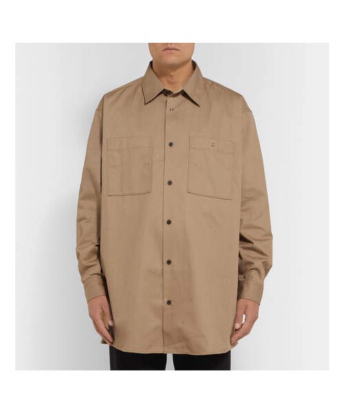 Acne Studios(アクネストゥディオズ)の「Acne Studios Sabino Oversized Twill Overshirt(シャツ/ブラウス・メンズ・Beige・It48/It50/It46/It52)」の4枚目の写真