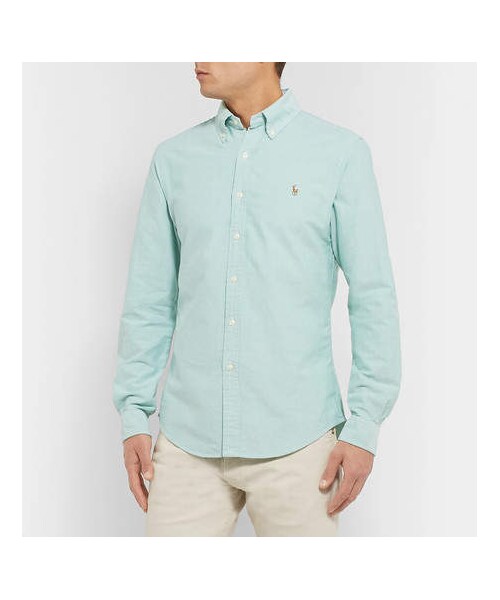 POLO RALPH LAUREN(ポロ ラルフ ローレン)の「Polo Ralph Lauren Slim-Fit Button-Down Collar Cotton Oxford Shirt(シャツ/ブラウス・メンズ・Green・S/L/M/XXL/XL)」の3枚目の写真