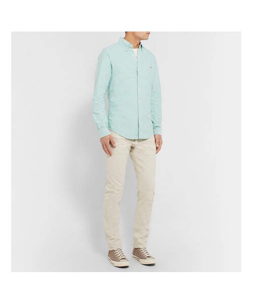 POLO RALPH LAUREN(ポロ ラルフ ローレン)の「Polo Ralph Lauren Slim-Fit Button-Down Collar Cotton Oxford Shirt(シャツ/ブラウス・メンズ・Green・S/L/M/XXL/XL)」の4枚目の写真