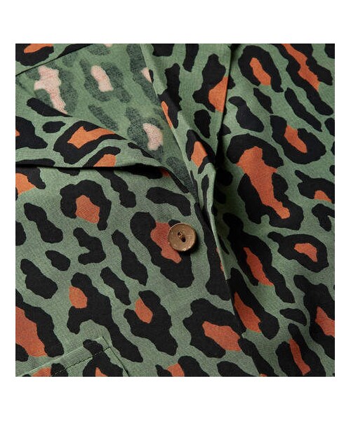 WACKO MARIA（ワコマリア）の「Wacko Maria Camp-Collar Leopard-Print Cotton Shirt（シャツ/ブラウス・メンズ・Green・M/L）」の3枚目の写真