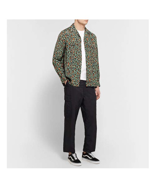 WACKO MARIA（ワコマリア）の「Wacko Maria Camp-Collar Leopard-Print Cotton Shirt（シャツ/ブラウス・メンズ・Green・M/L）」の5枚目の写真