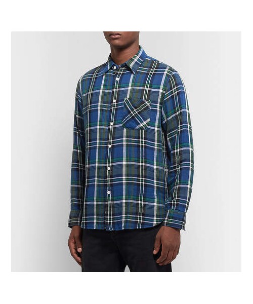 rag & bone(ラグアンドボーン)の「rag & bone Fit 3 Checked Cotton Shirt(シャツ/ブラウス・メンズ・Blue・XS/M/S/XXL/XL/L)」の3枚目の写真