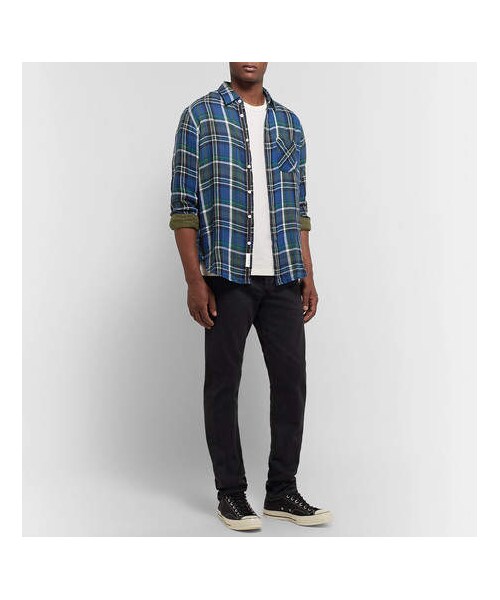 rag & bone(ラグアンドボーン)の「rag & bone Fit 3 Checked Cotton Shirt(シャツ/ブラウス・メンズ・Blue・XS/M/S/XXL/XL/L)」の2枚目の写真