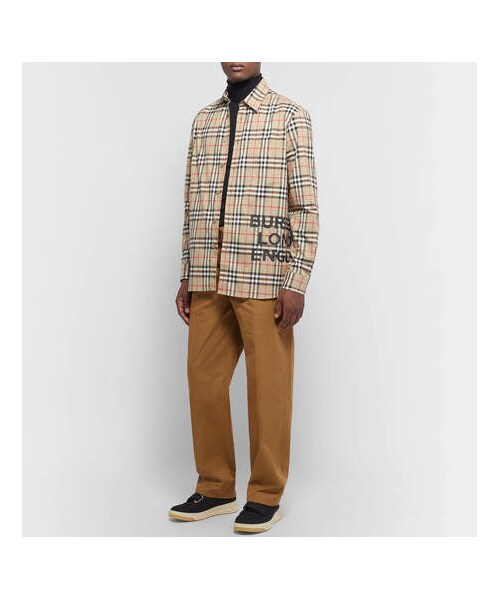 BURBERRY（バーバリー）の「Burberry Logo-Print Checked Cotton
