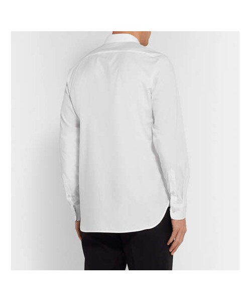 BURBERRY（バーバリー）の「Burberry Cotton-Blend Poplin Shirt（シャツ/ブラウス・メンズ・White・XL/S/L/M）」の3枚目の写真