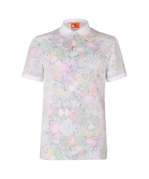 nike golf polo floral