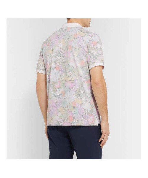 nike golf polo floral