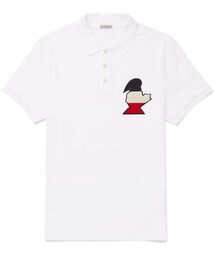 Moncler Slim-Fit Logo-Appliquéd Cotton-Piqué Polo Shirt