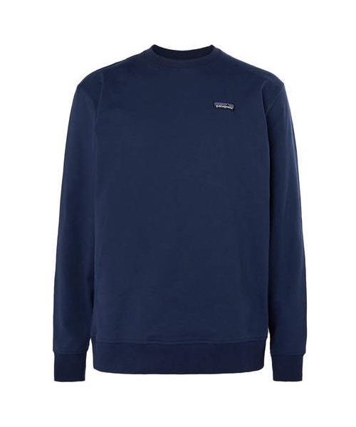 patagonia(パタゴニア)の「Patagonia Recycled Fleece-Back Cotton-Jersey Sweatshirt(スウェット・メンズ・Blue・S/L/XS/XL/XXL/M)」の1枚目の写真