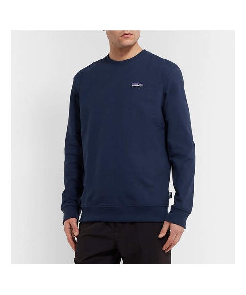 patagonia(パタゴニア)の「Patagonia Recycled Fleece-Back Cotton-Jersey Sweatshirt(スウェット・メンズ・Blue・S/L/XS/XL/XXL/M)」の3枚目の写真