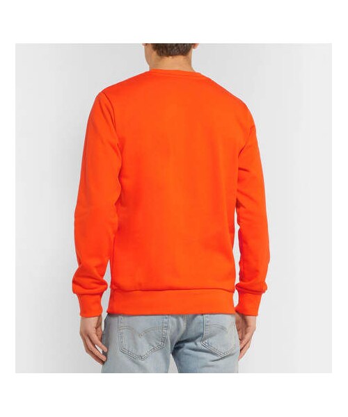 Carhartt（カーハート）の「Carhartt WIP Logo-Embroidered Loopback Cotton-Blend Jersey Sweatshirt（スウェット・メンズ・Orange・XL/L/XS/M/S）」の2枚目の写真