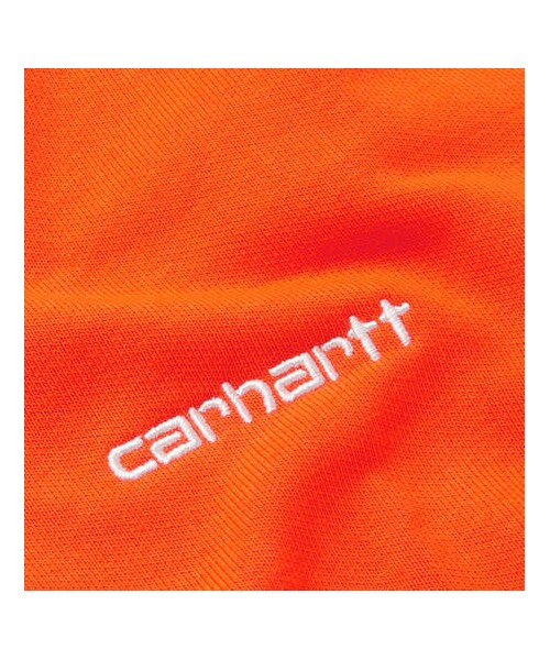 Carhartt（カーハート）の「Carhartt WIP Logo-Embroidered Loopback Cotton-Blend Jersey Sweatshirt（スウェット・メンズ・Orange・XL/L/XS/M/S）」の5枚目の写真
