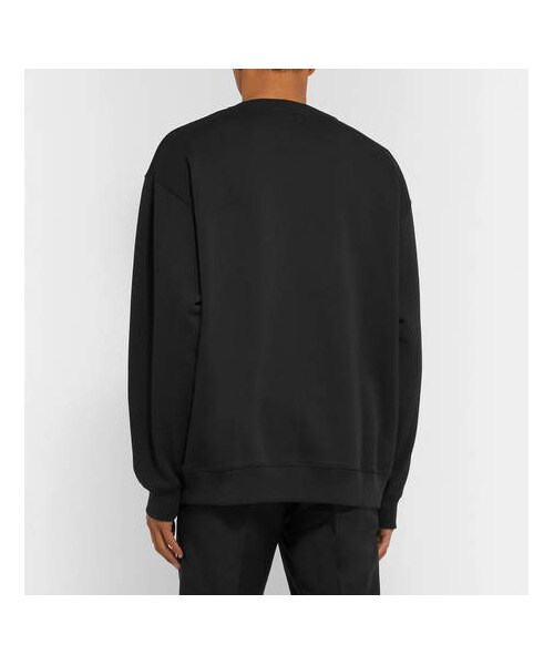 Acne Studios(アクネストゥディオズ)の「Acne Studios Forba Oversized Logo-Appliquéd Loopback Cotton-Jersey Sweatshirt(スウェット・メンズ・Black・XL/L/XS/M/S)」の3枚目の写真