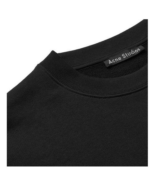 Acne Studios(アクネストゥディオズ)の「Acne Studios Forba Oversized Logo-Appliquéd Loopback Cotton-Jersey Sweatshirt(スウェット・メンズ・Black・XL/L/XS/M/S)」の4枚目の写真