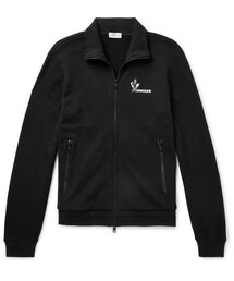 Moncler Maglia Slim-Fit Loopback Cotton-Jersey Zip-Up Sweatshirt