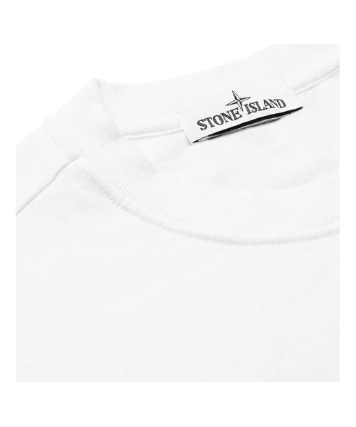 STONE ISLAND（ストーンアイランド）の「Stone Island Logo-Appliquéd Loopback Stretch-Cotton Jersey Sweatshirt（スウェット・メンズ・White・L）」の3枚目の写真