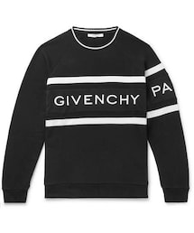 GIVENCHY | Givenchy Logo-Embroidered Striped Loopback Cotton-Jersey Sweatshirt(スウェット)