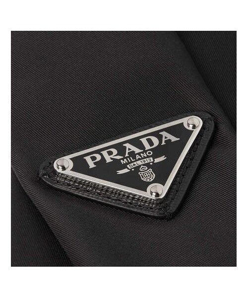 PRADA（プラダ）の「Prada 7cm Logo-Appliquéd Nylon Tie（ネクタイ・メンズ・Black・One Size）」の2枚目の写真