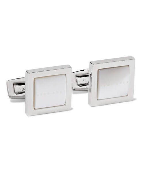 HUGO BOSS（ヒューゴボス）の「Hugo Boss SilverTone MotherOfPearl Cufflinks（）」 WEAR