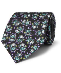 Prada 7cm Printed Silk-Twill Tie