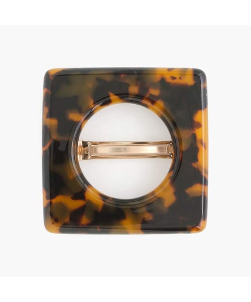 J.CREW（ジェイクルー）の「Square circle barrette in tortoise（）」 WEAR