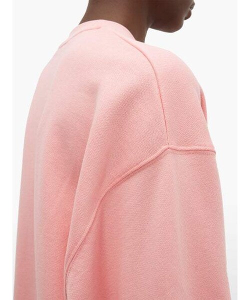 Acne Studios（アクネストゥディオズ）の「Acne Studios - Fairview Face Cotton Sweatshirt - Womens - Light Pink（スウェット・レディース・Pink・XXS/XS/S/M/L）」の5枚目の写真