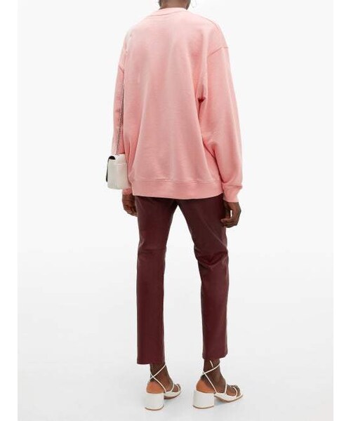 Acne Studios（アクネストゥディオズ）の「Acne Studios - Fairview Face Cotton Sweatshirt - Womens - Light Pink（スウェット・レディース・Pink・XXS/XS/S/M/L）」の4枚目の写真