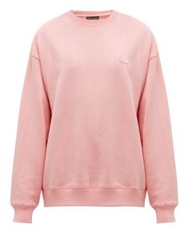 Acne Studios | Acne Studios - Fairview Face Cotton Sweatshirt - Womens - Light Pink(スウェット)