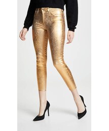 L'AGENCE Margot High Rise Skinny with Crackle Foil