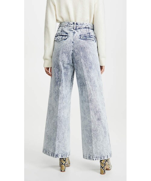 TOGA PULLA（トーガ　プルラ）の「Toga Pulla Bleach Denim Wide Pants（デニムパンツ・レディース・Blue・34/36/38/40）」の2枚目の写真