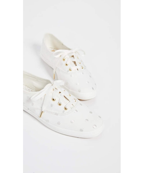 Keds（ケッズ）の「Keds x Kate Spade New York Dancing Dot Champion Sneakers（スニーカー・レディース・White・5/5.5/6/6.5/7/7.5/8/8.5/9/9.5/10/11）」の4枚目の写真