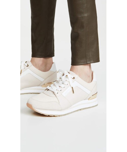 MICHAEL KORS（マイケルコース）の「MICHAEL Michael Kors Billie Trainers（スニーカー・レディース・White・5/5.5/6/6.5/7/7.5/8/8.5/9/9.5/10/11）」の3枚目の写真