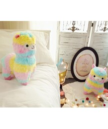 no brand（ノーブランド）の「かわいい 動物 癒やし アルパカ 虹
