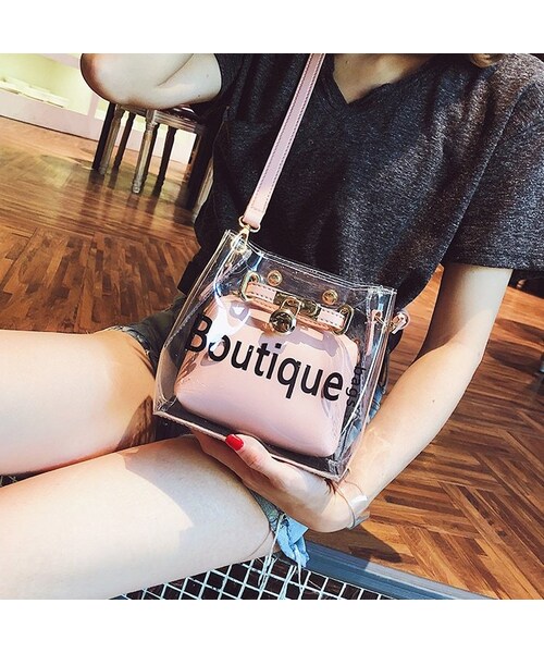 No Brand ノーブランド の ワンショルダー ビニールバッグ 6615 ワンピース Wear