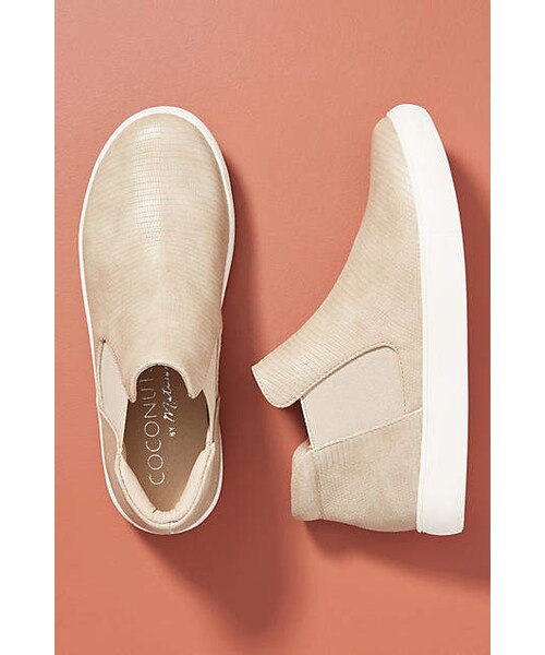 matisse harlan embossed leather sneakers